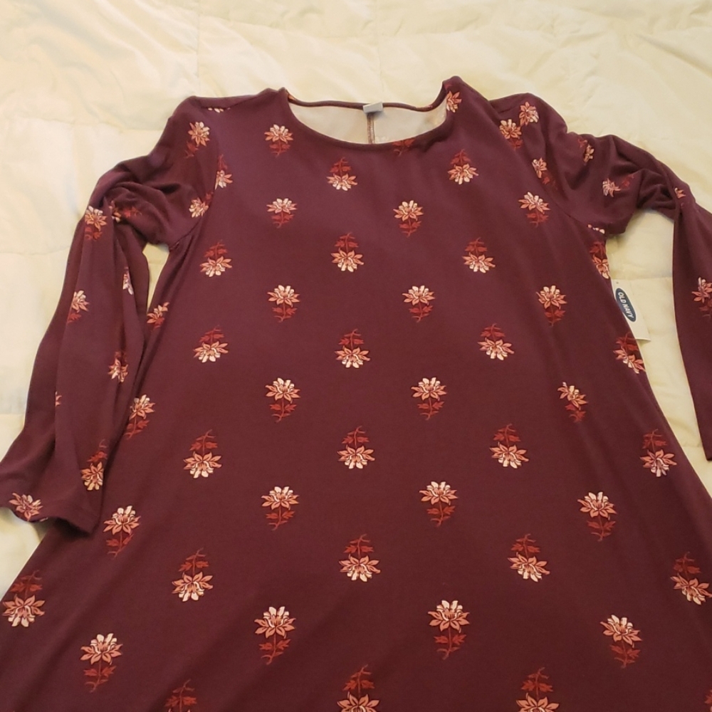 Burgundy dress